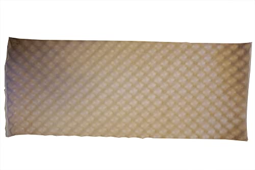 Soomj Sound Deadening Mat - Egg Crate Acoustic Foam Panel - Egg Crate Convoluted Nitrile Foam Sheet,Egg Crate Rubber Foam Roll (15.7X37.4 Inches, White, 1) #TOP3