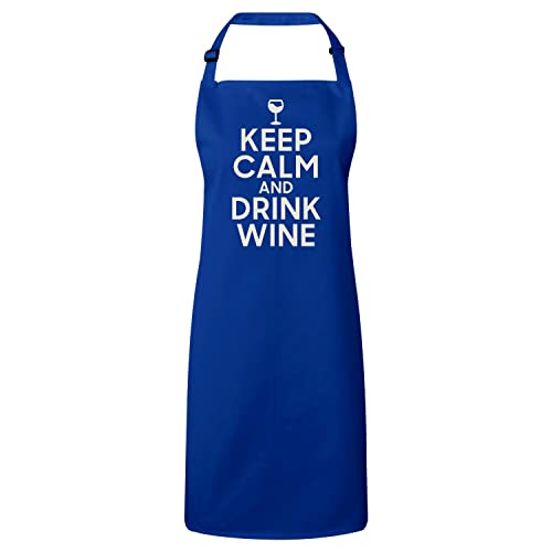 Tablier cuisine keep calm and drink wine pour apéro entre amis
