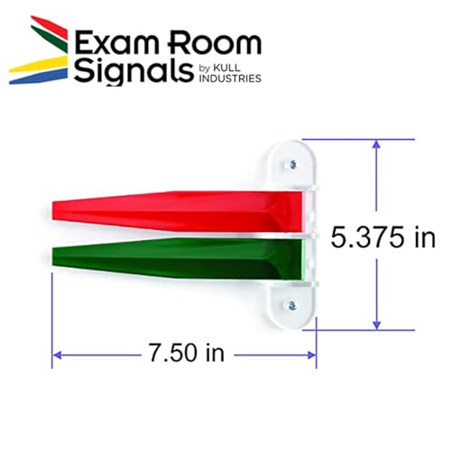 Image of Exam Room Signals - Kull Industries - Medical Door Flags for Hospitals, Doctors Offices, Clinics (7 inch Regular, Primary, 2)