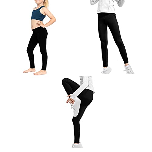 doginthehole Kids Girls Leggings Casual Athletic Dance Workout Running Yoga Pants Full Length Ankle Tights Soft Stretch3