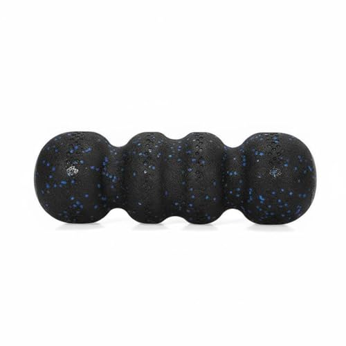 Qianly Rodillo de Espuma Ondulado para Masaje Profundo, Polipropileno Expandido, Ligero, para Yoga, Negro Azul, Dureza 55 miniatura 1