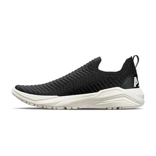 APL Women’s Techloom Traveler Slip On Sneakers, Black/Ivory, Size 5.5