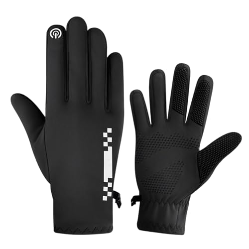 Guantes de ciclismo térmicos de invierno con aislamiento para moto y pantalla táctil