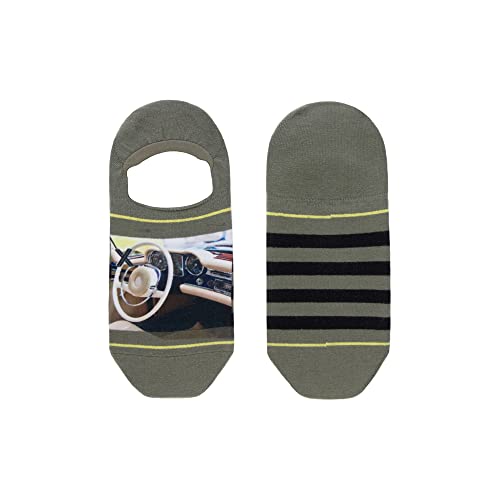 XPOOOS Dashboard Footies Chaussettes, Multicolore, S Homme Cover
