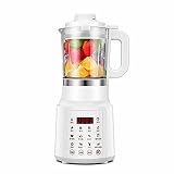 ★ [Rendimiento perfecto] La licuadora está equipada con un potente motor y cuchillas de acero inoxidable. Los alimentos se pueden triturar completamente en unos segundos. La tasa de ruptura de la pared celular es tan alta como 99%, lo que significa que se pueden extraer nutrientes y vitaminas de la comida al máximo.