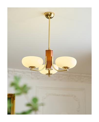 Lustre en verre de cuivre led pour éclairer un salon sombre