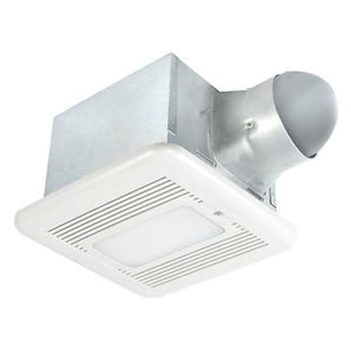 breez Delta BreezSignature SIG80-110MHLED 80/110 CFM Exhaust Bath Fan/Dimmable LED Light/Night-Light, Adjustable High & Low Speeds, Adjustable Motion & Humidity Sensors