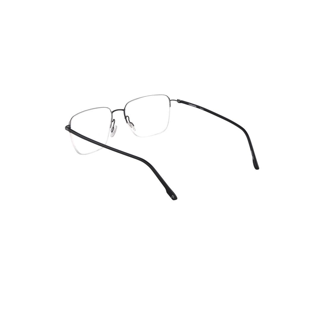 Rodenstock Brille mit Sehstärke für Herren optional mit Sonnenbrillentönung oder Blaulichtfilter, Quadratisch, gefertigt aus Metall (inklusive Brillenetui)