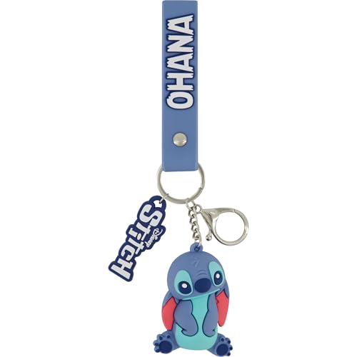 Image of Disney Stitch Keychain, Scrump Charm Wristlet with Key Ring