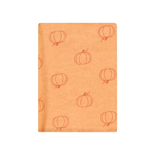 Image of Hudson Baby Unisex Baby Cotton Flannel Burp Cloths Bundle, Pumpkin Spice, One Size