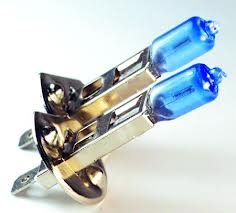 Par de bombillas de niebla Xenón H1 100w super blancas miniatura 3