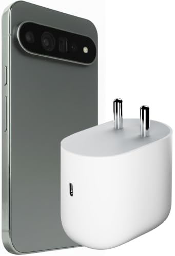 Image of 45W Type-C PD Fast Charging Adapter Compatible with Google Pixel & Chromebook | PPS Rapid Power Adapter Ultra Fast USB-C Charger | White Original Charging Speed