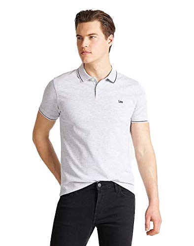 Lee - Poloshirt Herren - Regular Fit - Pique Polo - Sharp Grey Mele – Ansicht 2