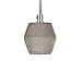 Produktbild Smartwares IDE-60012 A++ to E, Kreative sechseckige Pendelleuchte aus Beton, Retro Deckenleuchte für E27 Leuchtmittel, Grau, 9,5 x 9,5 x 13,5 cm