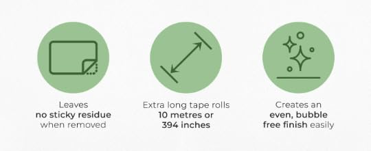 Miniatura 5 de Serenity Fair Jane Austen - Cinta washi extra ancha para manualidades, diarios, álbumes de recortes y decoración