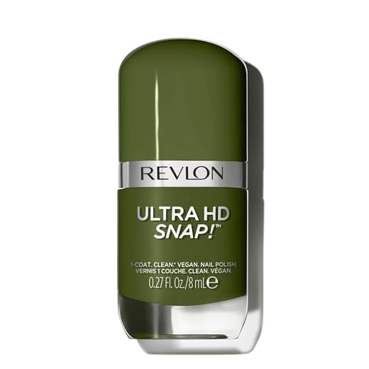 Revlon Ultra HD Snap! Esmalte de uñas de secado rápido. Alta cobertura en una sola pasada. Fórmula Vegana (Tono #022 Commander in Chief) - 8ml