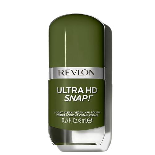 Revlon Ultra HD Snap! Esmalte de uñas de secado rápido. Alta cobertura en una sola pasada. Fórmula Vegana (Tono #022 Commander in Chief) - 8ml