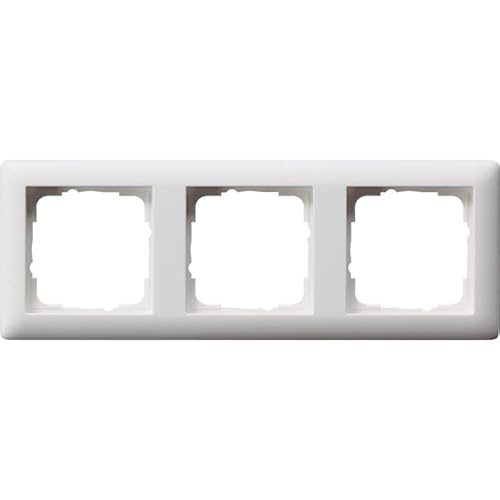 GIRA 021304 Abdeckrahmen 3fach Rahmen System 55 Reinweiß seidenmatt