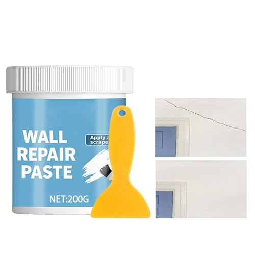 Wall Repair Paste, Hydrophobic Drywall Putty, Crack Filling Compound with Quick Dry Formula, Interior Filler with Seamless Blend, Home Repair Kit for Kitchen