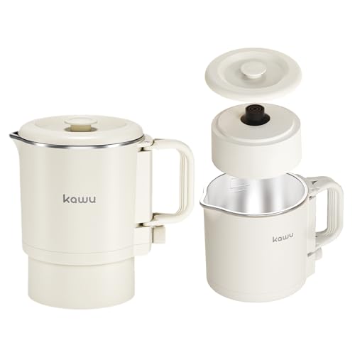 Tetera eléctrica plegable Kawu 0.9 Qt portátil para viaje miniatura 1