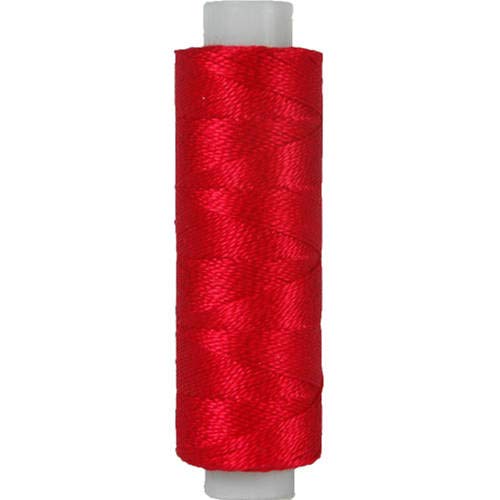 Threadart Pearl Cotton Thread | 75Yd Spools Size 8 | Perle Cotton For Friendship Bracelets, Crochet, Hardanger, Cross Stitch, Needlepoint, Hand Embroidery | Color 321 - Red - 40 Colors Available #TOP7