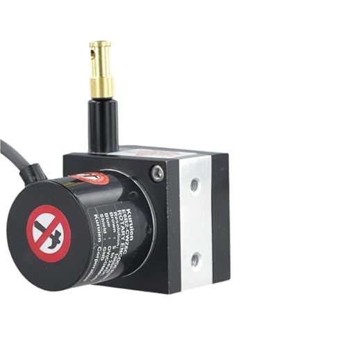 Sensor de desplazamiento por cordón con regla electrónica lineal para movimiento mecánico
