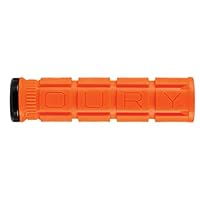 Manopole Grip Comode Manopole Lizard Skins Oury V2, Arancio, C/Anello Di Blocco, Blaze Manopole Antivibrazione