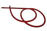 Marvelous Shisha Schlauch Silikon,Soft Touch, Schlauch Set Verschidene Fraben Inkl. Alu Mundstück,Pulverbeschichtung oder Hochglanz (Rot-Matt)