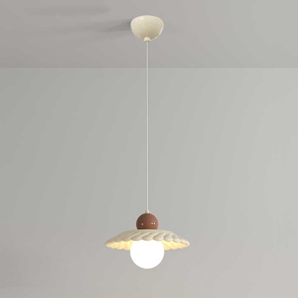 Plafonnier réglable crème pour îlot de cuisine et table de salle à manger au design moderne 30cm