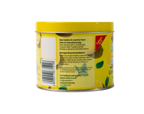 Image of CandyVille Mint Mello Lime Mint Candy Tin (680 Gram - Pack Of 2) | Mild Mint | Lemon Drops With Menthol | Flavoured Candy