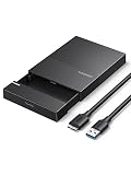 UGREEN USB 3.0 Boîtier Externe Disque Dur 2,5 Pouces SATA III II I HDD SSD 6 to Max avec 5 Gbps UASP Compatible avec Windows 11 Mac OS Linux, Installation sans Outil, Câble USB 3.0 Inclus