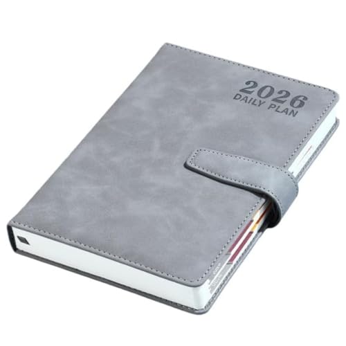 ABYSTTI 2026�N�蒠 1��1�y�[�W 365���蒠�E�����y�[�W ���ԊǗ� PU���U�[�J�o�[ �X�P�W���[���� �f�C���[�m�[�g �}���X���[�v�����i�[ �����E�w�K�E�L�^�ɍœK �j�����p(C�y400�y�[�W�z)