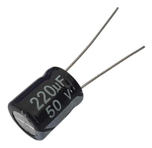 Capacitor Eletrolítico 220uF 50V - Kit 10 Peças