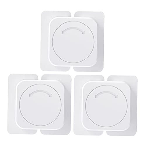 UPKOCH 3個 冷蔵庫ロック 子供の ロック ベビー食器棚ロック 子食器棚ロック 食器棚の スト キャビネットロック 冷蔵庫チャイルドロック 冷蔵庫のドアロック プラスチック 白い