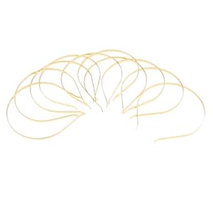 FLAMEER 10 Stks Metalen DIY Hoofdband Haarband Hoofdband Haaraccessoires Vrouwen Sieraden – Goud