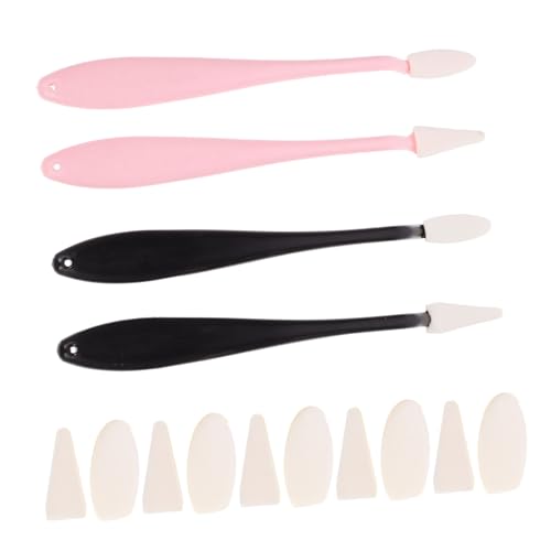 SEWACC 4-Piece Sketch Eraser Set Blending Stumps Sponge Pad Artist Drawing Supplies for Fine Detail Work