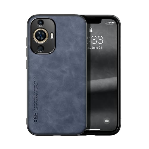 Lucyliy Compatible with Huawei nova 11 Phone Case Skin-Friendly Feel, Built-in Magnetism, Anti-Drop Protection Blue