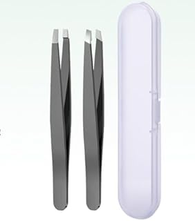 Juego de 2 recortadores de cejas de acero ino...