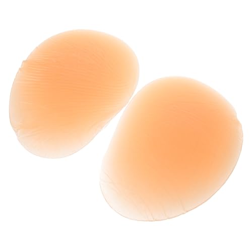 BCOATH 1pair Silicone Calf Pads Self-adhesive Breathable Leg Support for Crooked Thin Legs Reusable Comfortable Silicone Material -allergic -day Wear Deep Skin Tone