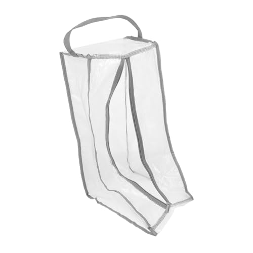 Amosfun Bolsa de Almacenamiento para Zapatos Portátil con Ventana Visual y Diseño Transpirable para y Uso Diario Color Beige