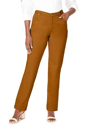 Jessica London Women's Plus Size Classic Cotton Denim Straight-Leg Jean