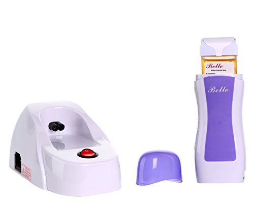 Belle Depilatory Thermostatic Wax Warmer Heater Hair Removal Machine with 150g/5.30oz Water-Soluble Honey Wax Cartridge, Purple