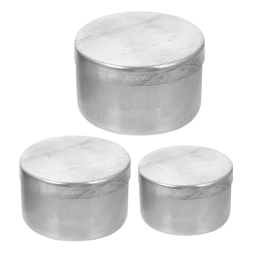 Yardwe - Yardwe Lot de 3 plateaux de pesée en aluminium avec couvercles, plateau de mesure pour le stockage de liquides, d'échantillons de sol, boîtes d'échantillons de laboratoire, boîtes de pesée
