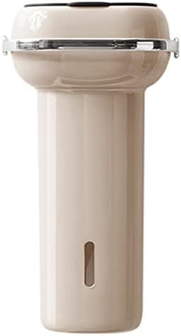 clinmday Paper Cup Dispenser,Multi-Function Wall-Mounted Punch Free Storing Large Capacity,Keep Neat Dustproof Home Paper Cup Container Household Accessories Beige