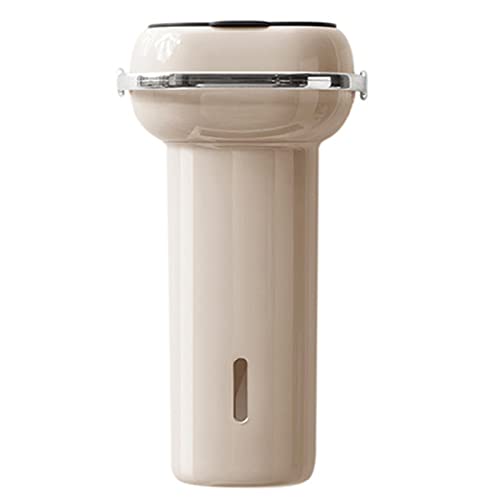 Clinmday Paper Cup Dispenser,Multi-Function Wall-Mounted Punch Free Storing Large Capacity,Keep Neat Dustproof Home Paper Cup Container Household Accessories Beige #TOP2