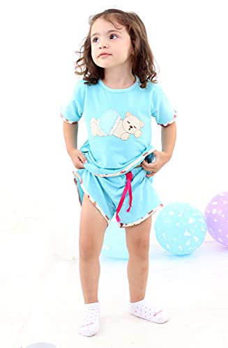 Pijama Curto Infantil Algodão Menina Mechler