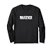 Whatever Bold Minimal Typography Statement Men Women Long Sleeve T-Shirt