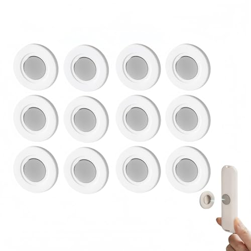 12PCS Magnetic Remote Control Holder Wall Mount Multi-purpose Magnetic Organizer Storage Stand for TV & Appliance Remote Self-Adhesive No Drilling Mount Sleek Design Re/mote Wall Holder
