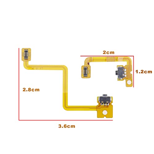 Image of 2 Sets L /R Switch Flex Cable Replacement Compatible with Nintendo 3DS Controller L R Left Right Shoulder Trigger Button Switch Flex Cable PET