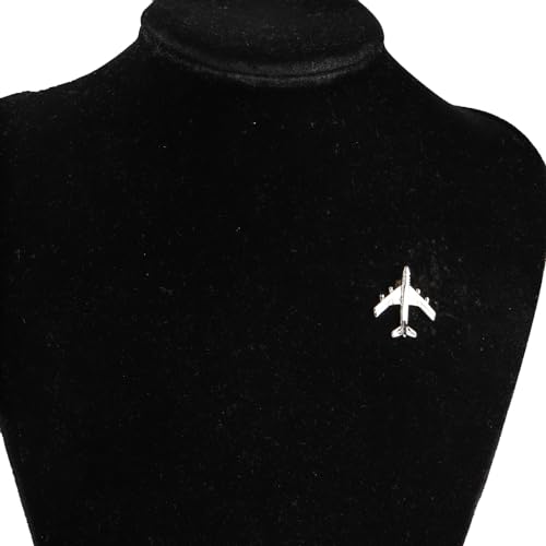 Image of SEIRAA Airplane Brooch Pin Aircraft Brooches For Pilot Flight Attendants Aviation Plane Jewelry